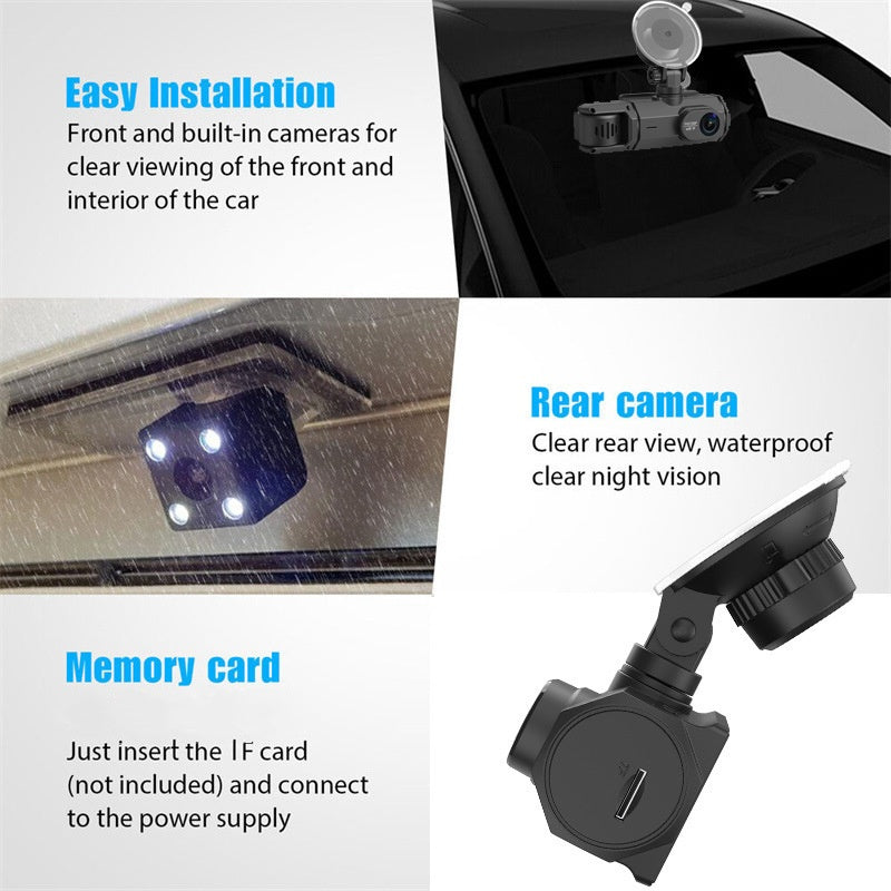 📢📢50% OFF!! ⏰ HD 1080p Dashcam with Rearview Camera