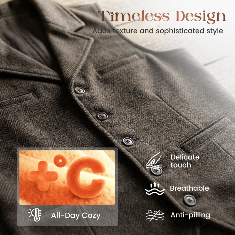 🔖 50% OFF! 🔥 Men's Slim Fit Casual Vest 👕💥