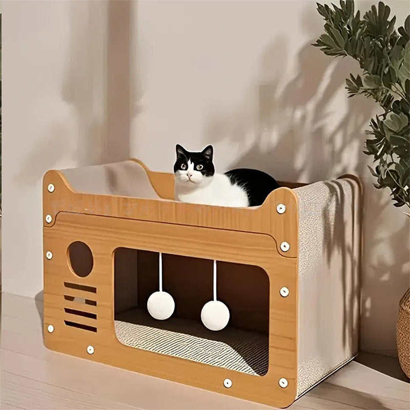 ✨ 2026 New Arrival | 2-in-1 Sisal Cat Scratcher Lounger | Space-Saving & Durable 🐱