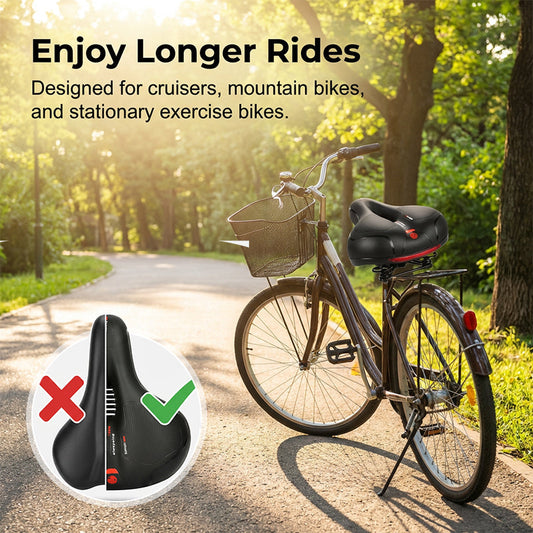 🔈🔈50% 0FF🚲Ergonomic Breathable Bicycle Saddle with Memory Foam🔥