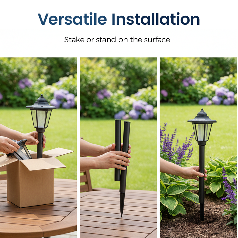 🏡 HOT SALE! ⚡ Vintage Solar-Powered Hexagonal Garden Lights – Auto On/Off, Waterproof, Retro Design, Energy Saving & Perfect for Patio Yard Pathway Decor ✨