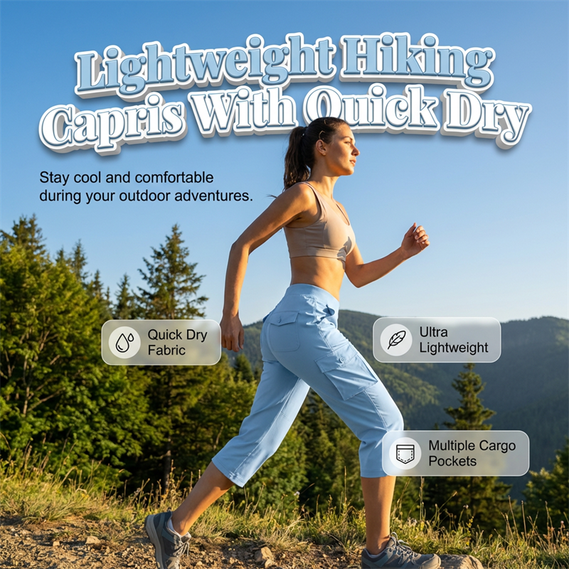 ✨Women's Lightweight Cargo Capris🌿 Adventure-Ready Comfort And Style 🌿