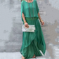 💋LAST DAY SALE 50% OFF💃Loose Top & Slit Wide-Leg Pants Chiffon 2-Piece Set