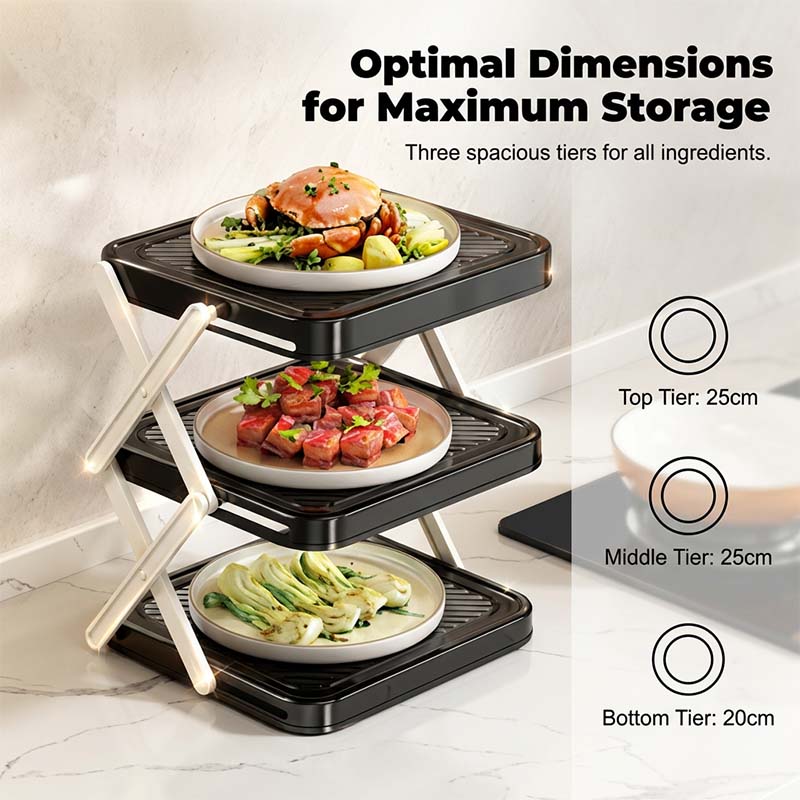 ⚡50% OFF !!🔥Multi-layer Dish & Prep Tray Storage Rack