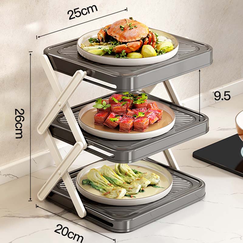 ⚡50% OFF !!🔥Multi-layer Dish & Prep Tray Storage Rack