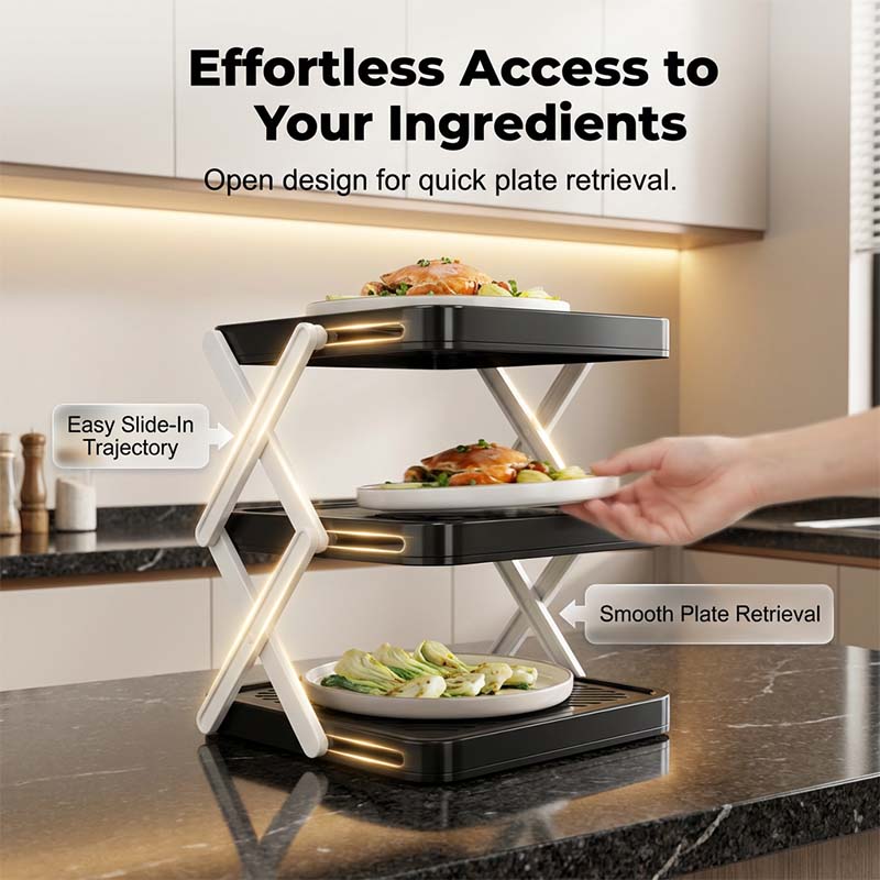 ⚡50% OFF !!🔥Multi-layer Dish & Prep Tray Storage Rack