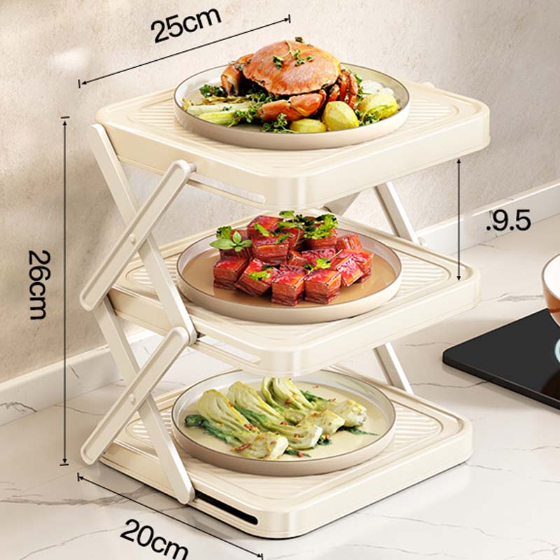 ⚡50% OFF !!🔥Multi-layer Dish & Prep Tray Storage Rack