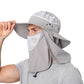 Outdoor Sun Hat with Removable Flaps