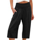 👖 Women’s Lightweight Elastic Waist Crop Pants (S-3XL) – Comfortable, Flowy & Perfect for Casual Summer Outfits ✨🌿