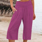 👖 Women’s Lightweight Elastic Waist Crop Pants (S-3XL) – Comfortable, Flowy & Perfect for Casual Summer Outfits ✨🌿