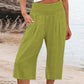 👖 Women’s Lightweight Elastic Waist Crop Pants (S-3XL) – Comfortable, Flowy & Perfect for Casual Summer Outfits ✨🌿