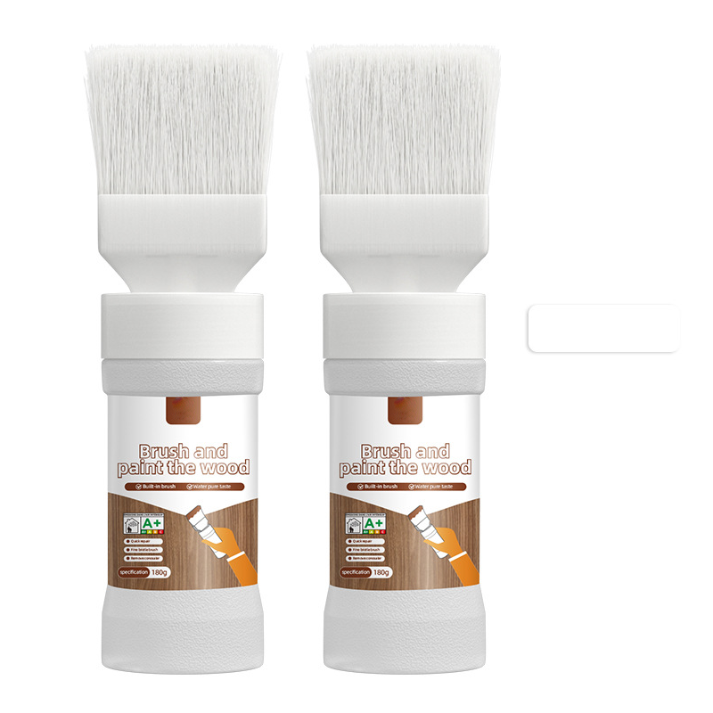 🖌️ LIMITED-TIME 50% OFF! ✨ 2-in-1 Wood Paint Brush – All-in-One, Water-Based ✨