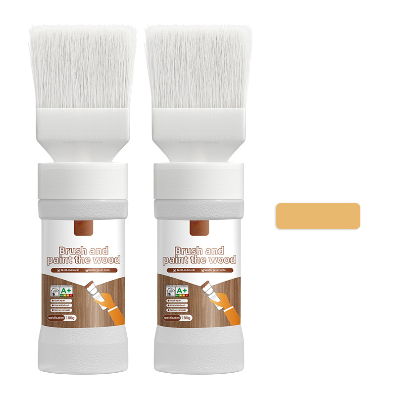 🖌️ LIMITED-TIME 50% OFF! ✨ 2-in-1 Wood Paint Brush – All-in-One, Water-Based ✨