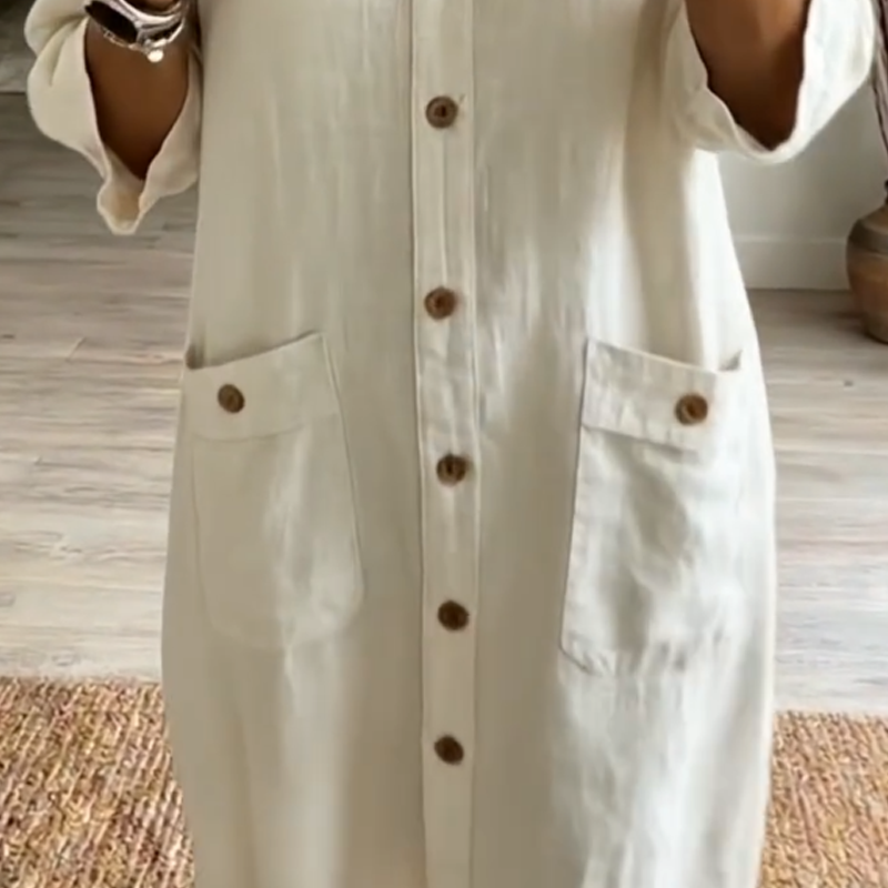 📢📢50% OFF !! ⏰Women's Casual V-Neck Midi Dress
