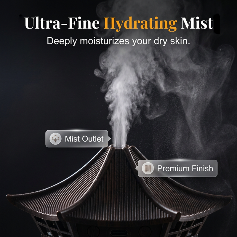 Elegant Pavilion Mist Humidifier