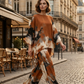 🥳2026 HOT SALE🥳💞50K+ SOLD!Abstract Print Flowy Wide Leg Pants and Top Set