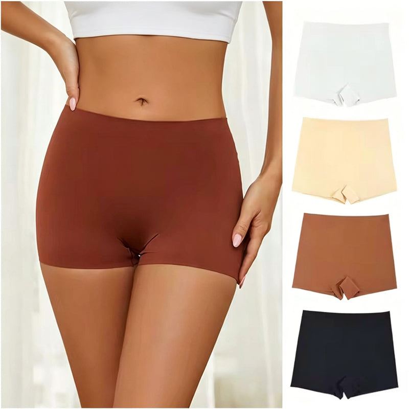 Seamless High‑Waist Anti‑Chafing Boyshorts
