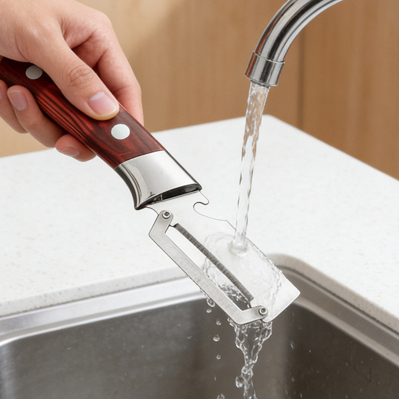 ⏳Time-Limited Special⏰Thickened Stainless Steel Multi-Peeler – Heavy-Duty, Wide Blade, Bottle Opener 🍺