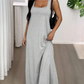 📢📢50% OFF !! ⏰Two-Piece Style Tank Maxi Dress with Side Cut-Outs