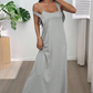 📢📢50% OFF !! ⏰Two-Piece Style Tank Maxi Dress with Side Cut-Outs