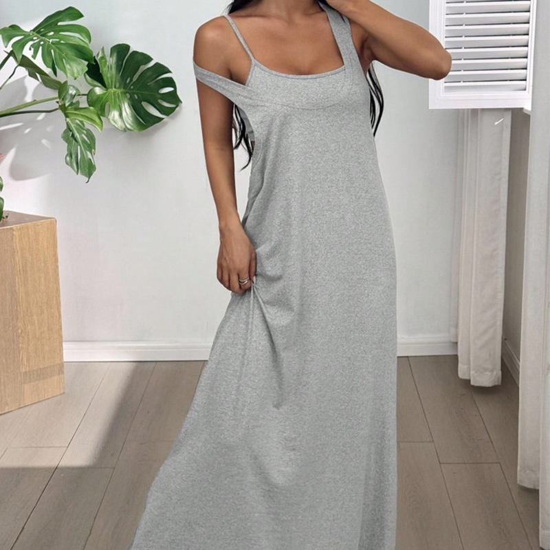 📢📢50% OFF !! ⏰Two-Piece Style Tank Maxi Dress with Side Cut-Outs