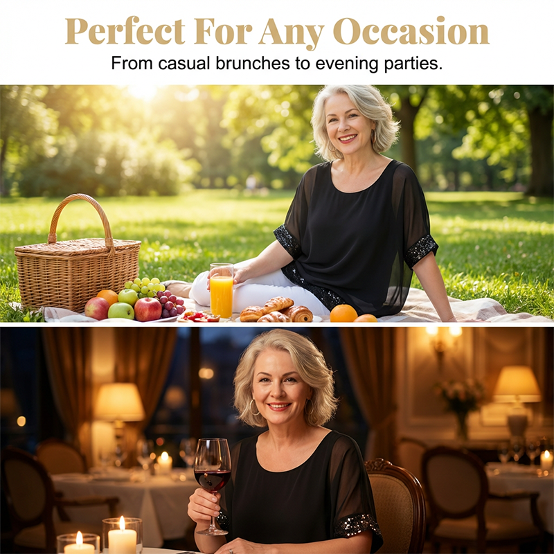 Women's Casual Round Neck Top