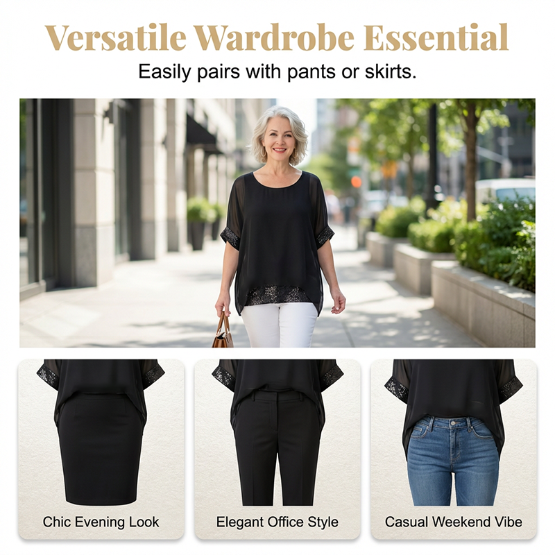 Women's Casual Round Neck Top