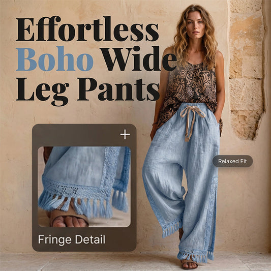 Women's Vintage-Inspired Drawstring Wide-Leg Pants