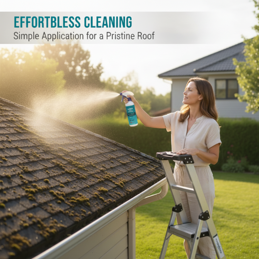 ⚡50K+ SOLD!🏠Multi-Surface Roof Moss & Algae Cleaner Spray