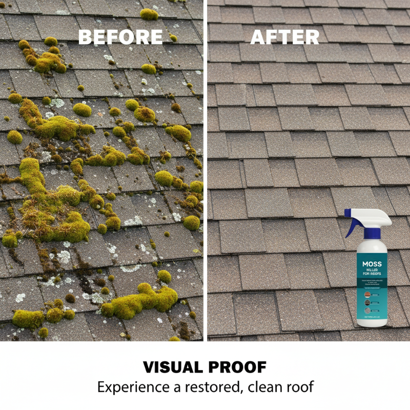 ⚡50K+ SOLD!🏠Multi-Surface Roof Moss & Algae Cleaner Spray