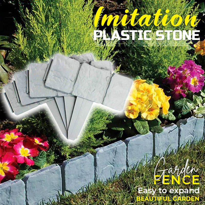 🏡 LIMITED-TIME 50% OFF! ✨ Imitation Stone Garden Fence – Realistic, Easy Install, Expandable 🌿
