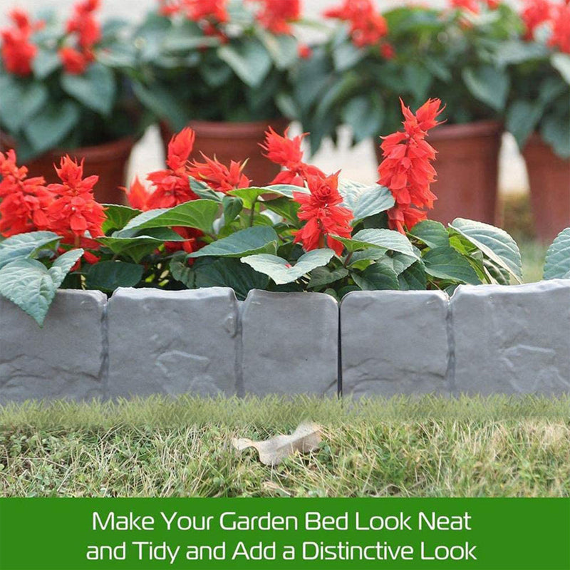 🏡 LIMITED-TIME 50% OFF! ✨ Imitation Stone Garden Fence – Realistic, Easy Install, Expandable 🌿