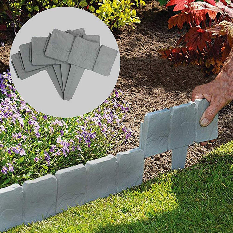 🏡 LIMITED-TIME 50% OFF! ✨ Imitation Stone Garden Fence – Realistic, Easy Install, Expandable 🌿
