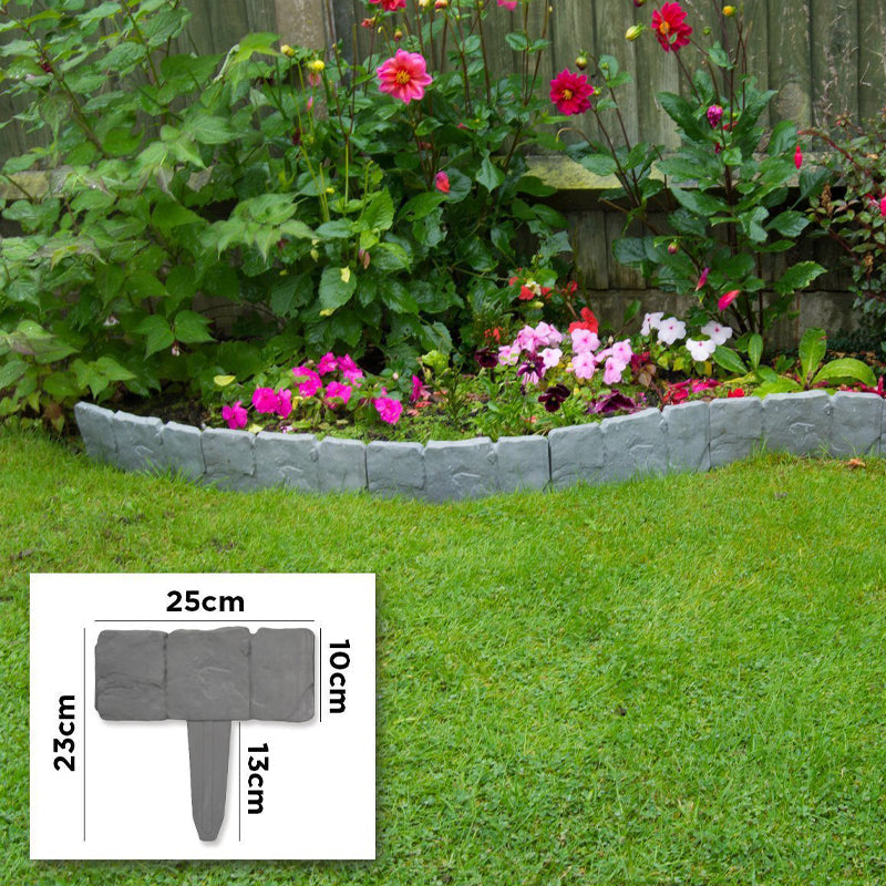 🏡 LIMITED-TIME 50% OFF! ✨ Imitation Stone Garden Fence – Realistic, Easy Install, Expandable 🌿
