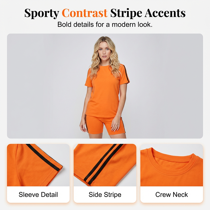 🔥New Arrivals & Special Offers-Women's Casual Short-Sleeve Top and Shorts Set