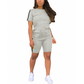 🔥New Arrivals & Special Offers-Women's Casual Short-Sleeve Top and Shorts Set