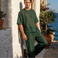 🎁2026 New Arrivals 50% OFF💥Men's T-Shirt & Wide-Leg Pants 2-Piece Set
