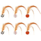 Interactive Cat Bouncy Ball with Feather