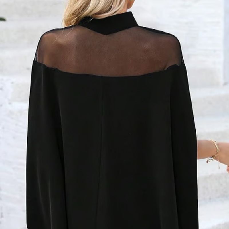🥳SUMMER HOT SALE💞Women's Casual High-neck Batwing Blouse