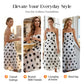 🔥2026 Newest Models-Elegant Strapless Polka Dot Tiered Dress