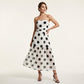 🔥2026 Newest Models-Elegant Strapless Polka Dot Tiered Dress