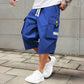 🩳 LIMITED-TIME 50% OFF! ✨ Men's Cargo Capri Pants – Lightweight, Multi-Pocket, Drawstring Waist 🏃‍♂️