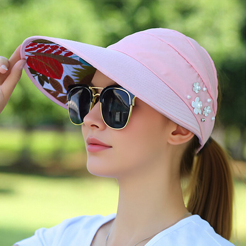 🌞Summer Hot Sale $19.99！💇‍♀️Foldable Wide Brim Sun Hat with Ponytail Hole