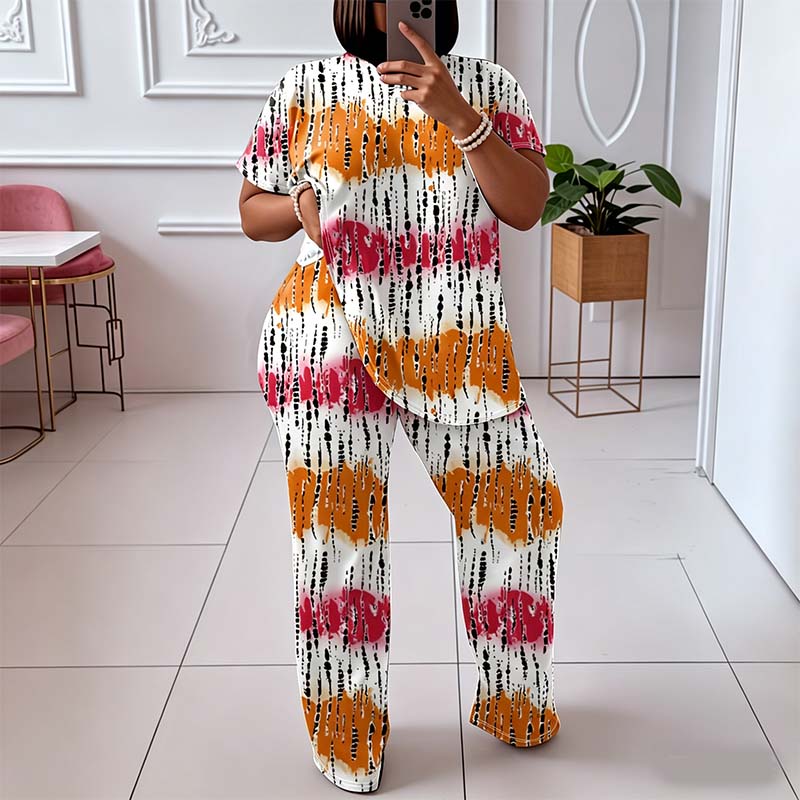 Women's Tie-Dye Two-Piece Lounge Set