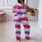 Women's Tie-Dye Two-Piece Lounge Set