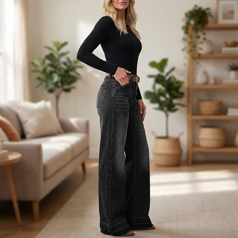 📢📢50% OFF !! ⏰Women's Retro Flare Jeans with Pockets