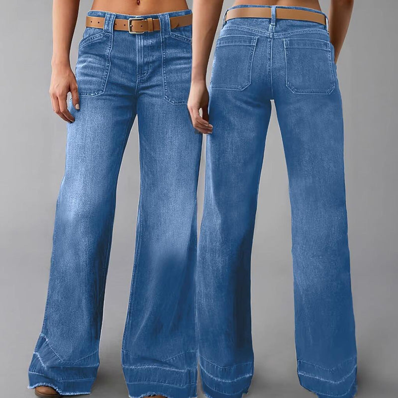 📢📢50% OFF !! ⏰Women's Retro Flare Jeans with Pockets