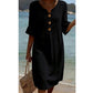 Women’s Solid Color Ruffle Sleeve Midi Dress