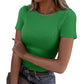 ⏰🔥LIMITED TIME 50% OFF! 👚 Women’s Short-Sleeve Crew Neck T-Shirt – Comfortable, Breathable & Perfect for Everyday Casual Wear ✨🌿