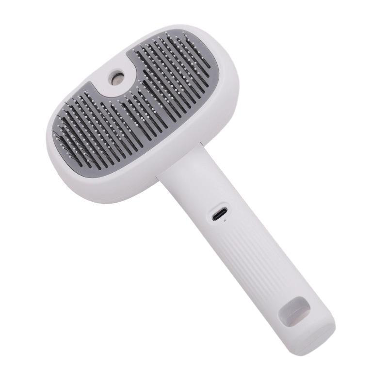 Pet Grooming Brush with Electronic Mist Spray
